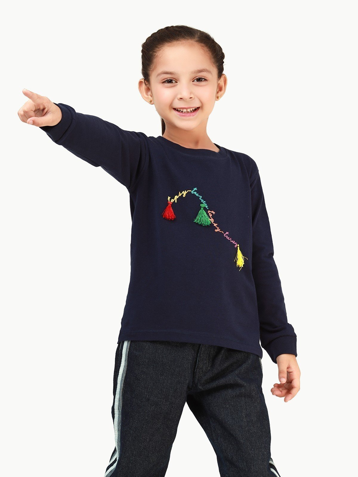 Edenrobe - Girl's Blue Top - EGTKF21-004