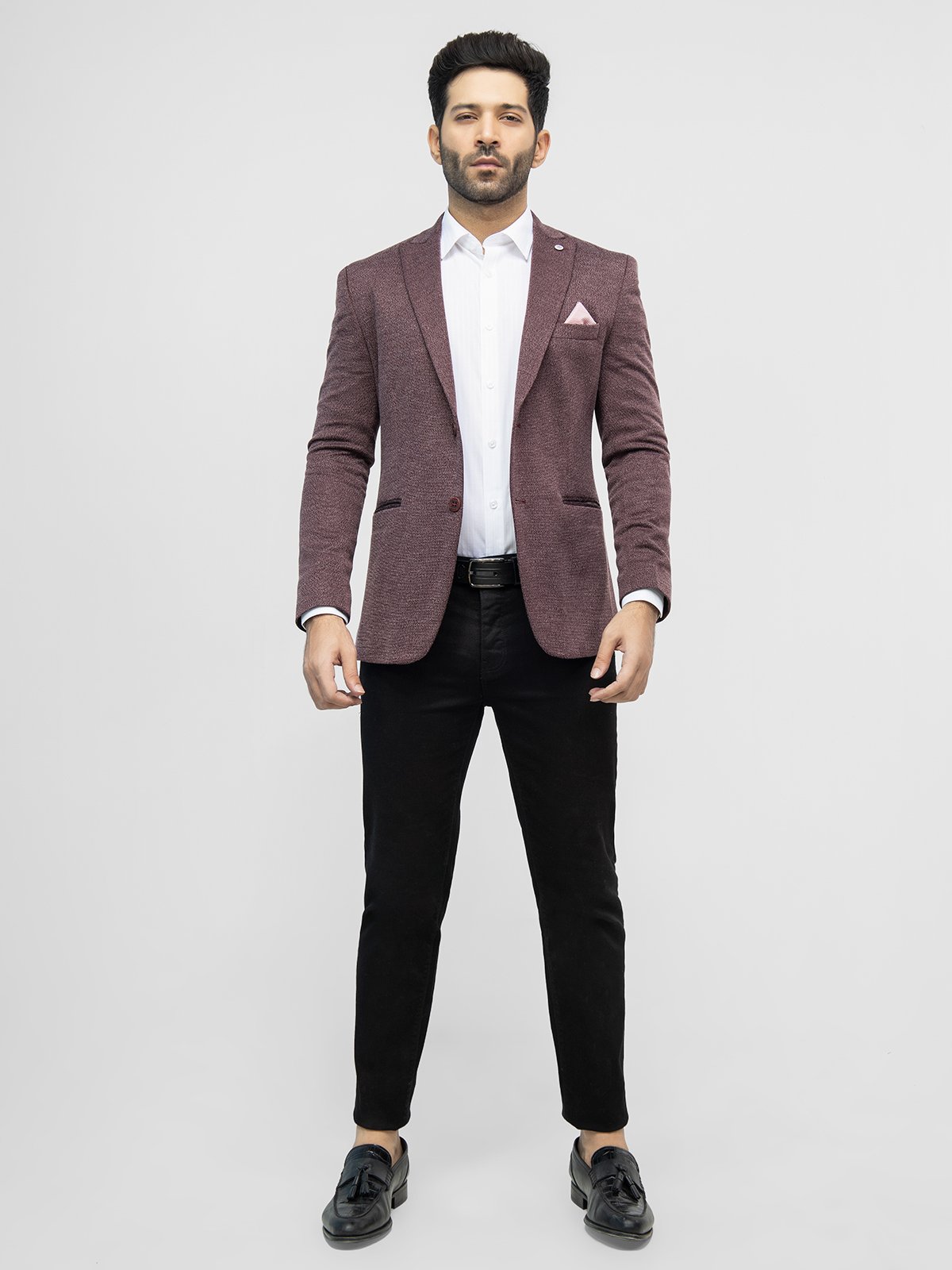 Edenrobe - Men's Burgundy Blazer - EMTB21-8164