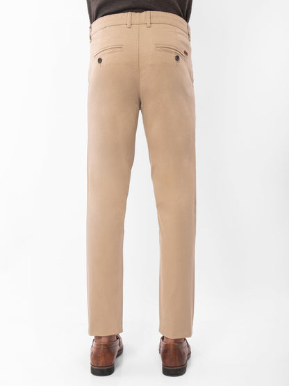 Edenrobe - Men's Mid Khaki Chino Pant - EMBCP21-001