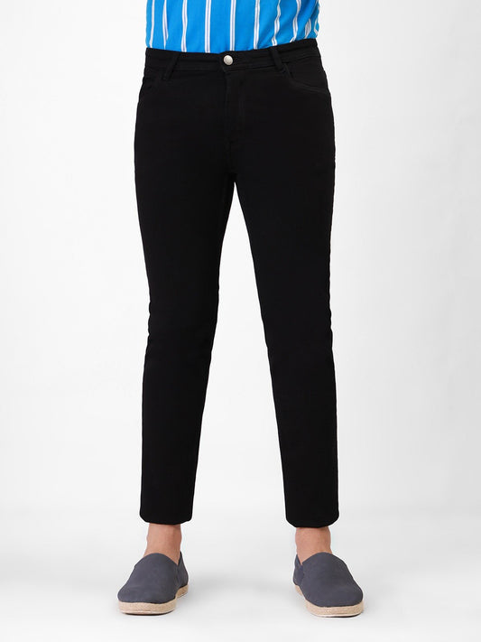 Edenrobe - Men's Black Denim Jeans - EMBPD21-006