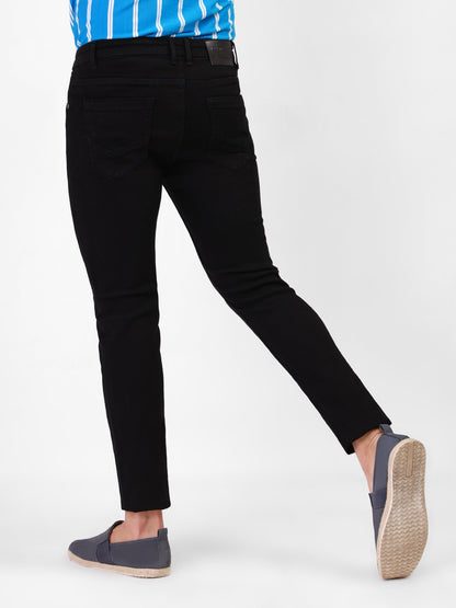 Edenrobe - Men's Black Denim Jeans - EMBPD21-006