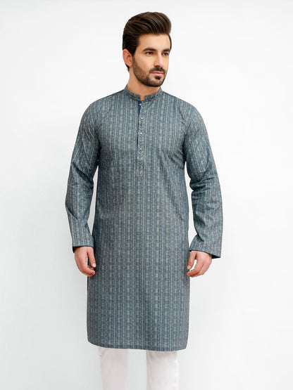 Edenrobe - Men's Blue Kurta - EMTK21S-99035