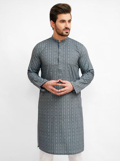 Edenrobe - Men's Blue Kurta - EMTK21S-99035