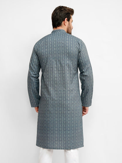 Edenrobe - Men's Blue Kurta - EMTK21S-99035
