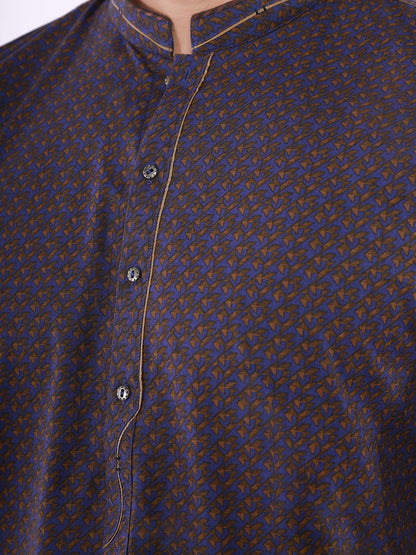 Edenrobe - Men's Purple Kurta - EMTK21S-99052
