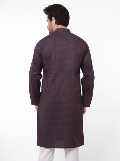 Edenrobe - Men's Purple Kurta - EMTK21S-99052
