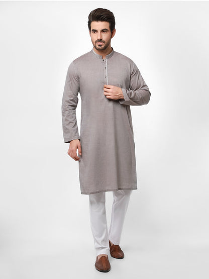 Edenrobe - Men's Zinc Kurta - EMTK21S-99059
