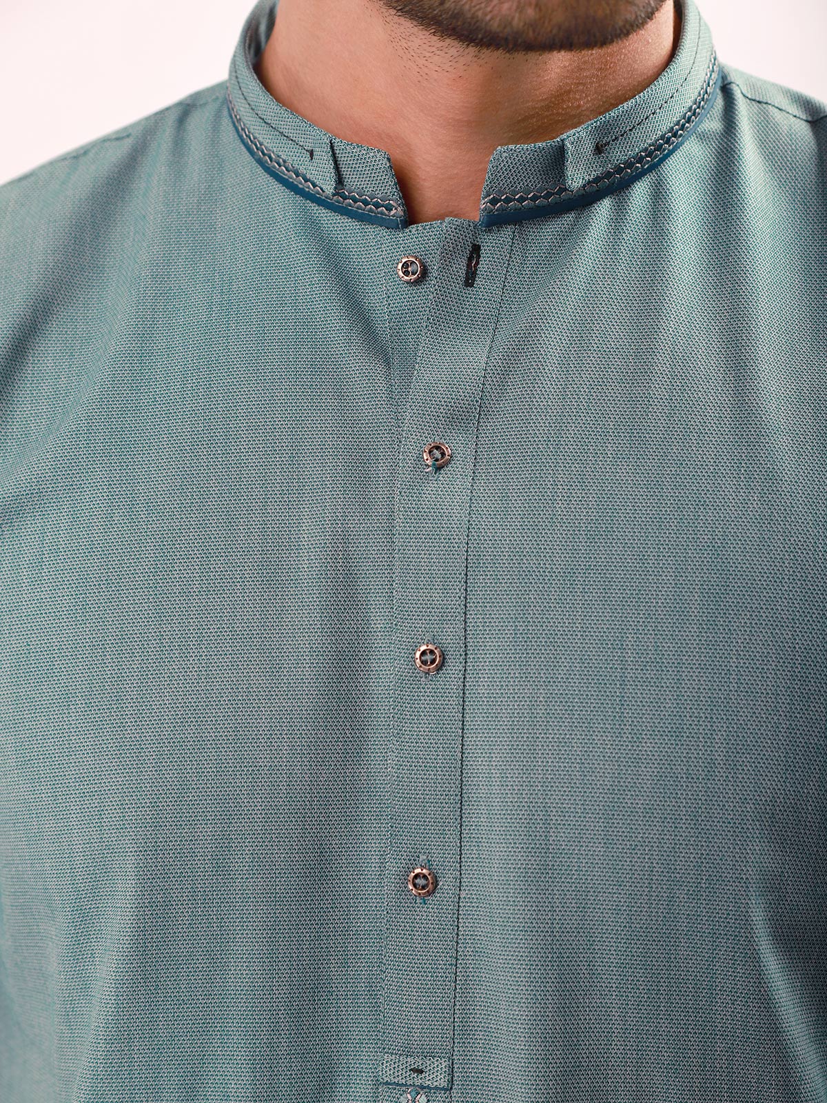 Edenrobe - Men's Sea Green Kurta - EMTK21S-99071