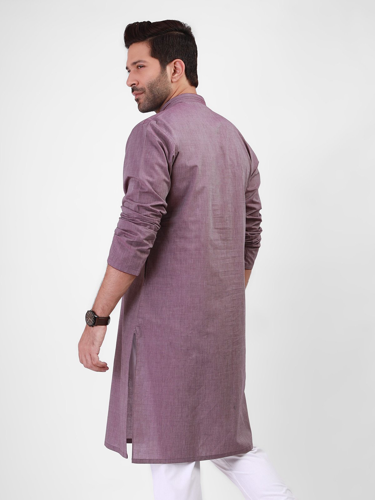 Edenrobe - Men's Purple Kurta - EMTK21S-99076