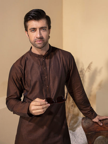 Edenrobe - Men's Brown Kurta - EMTK21S-99092