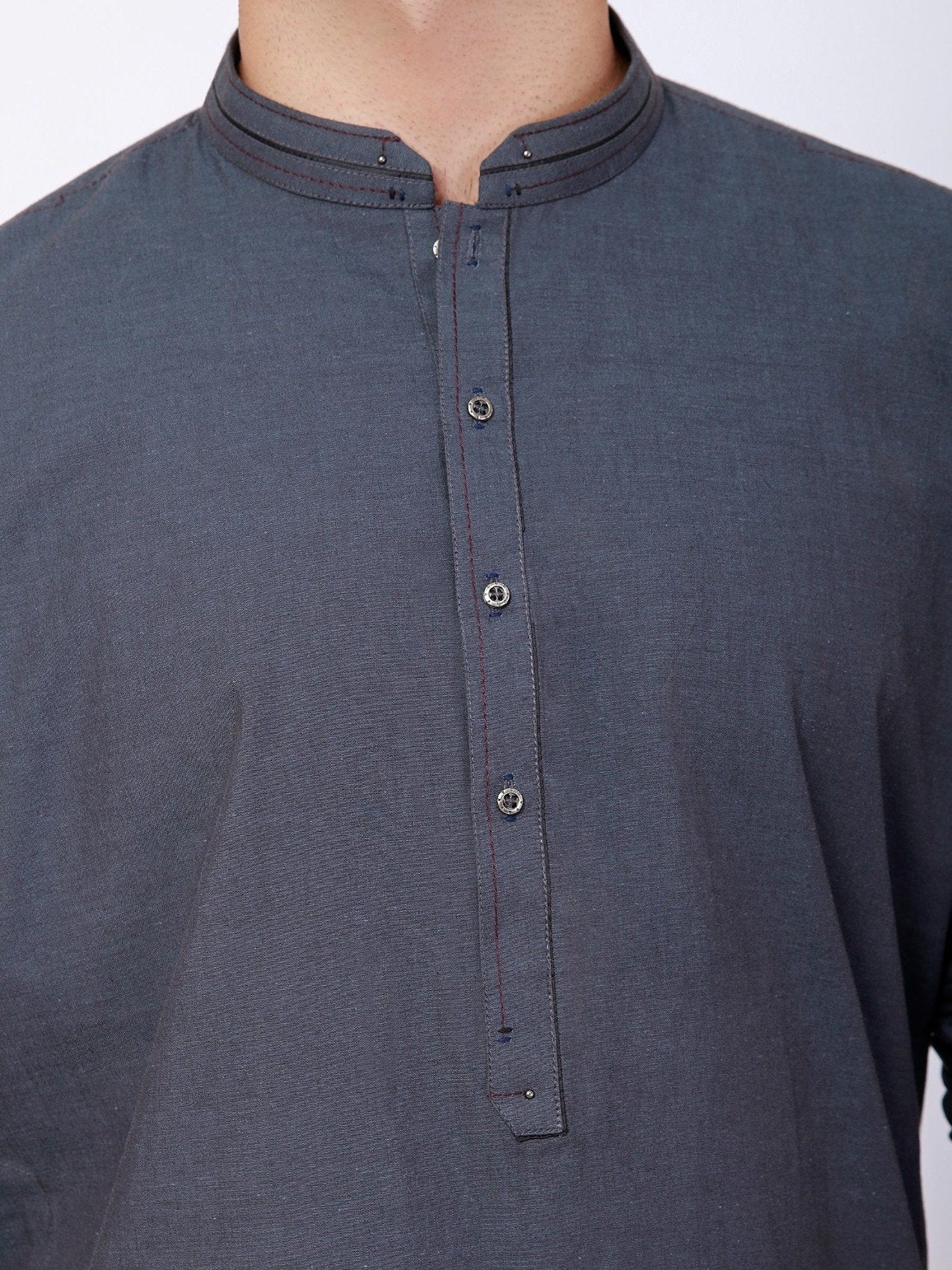 Edenrobe - Men's Charcoal Grey Kurta - EMTK21S-99103