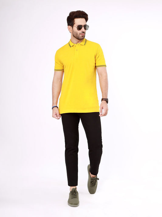 Edenrobe - Men's Yellow Polo Shirt - EMTPS21-005