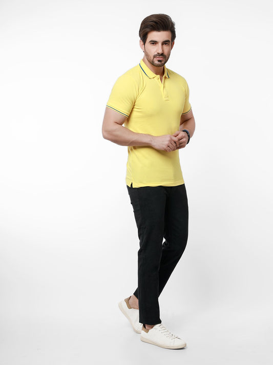 Edenrobe - Men's Yellow Polo Shirt - EMTPS21-028