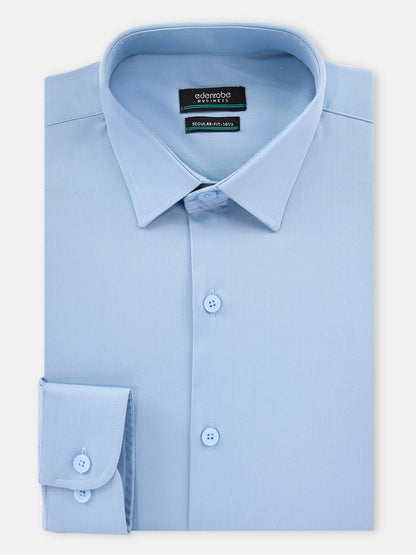 Edenrobe - Men's Sky Blue Shirt Plain - EMTSB21-039