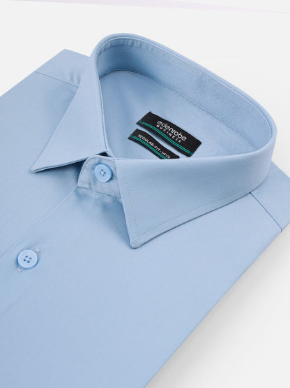 Edenrobe - Men's Sky Blue Shirt Plain - EMTSB21-039