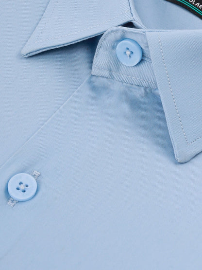 Edenrobe - Men's Sky Blue Shirt Plain - EMTSB21-039