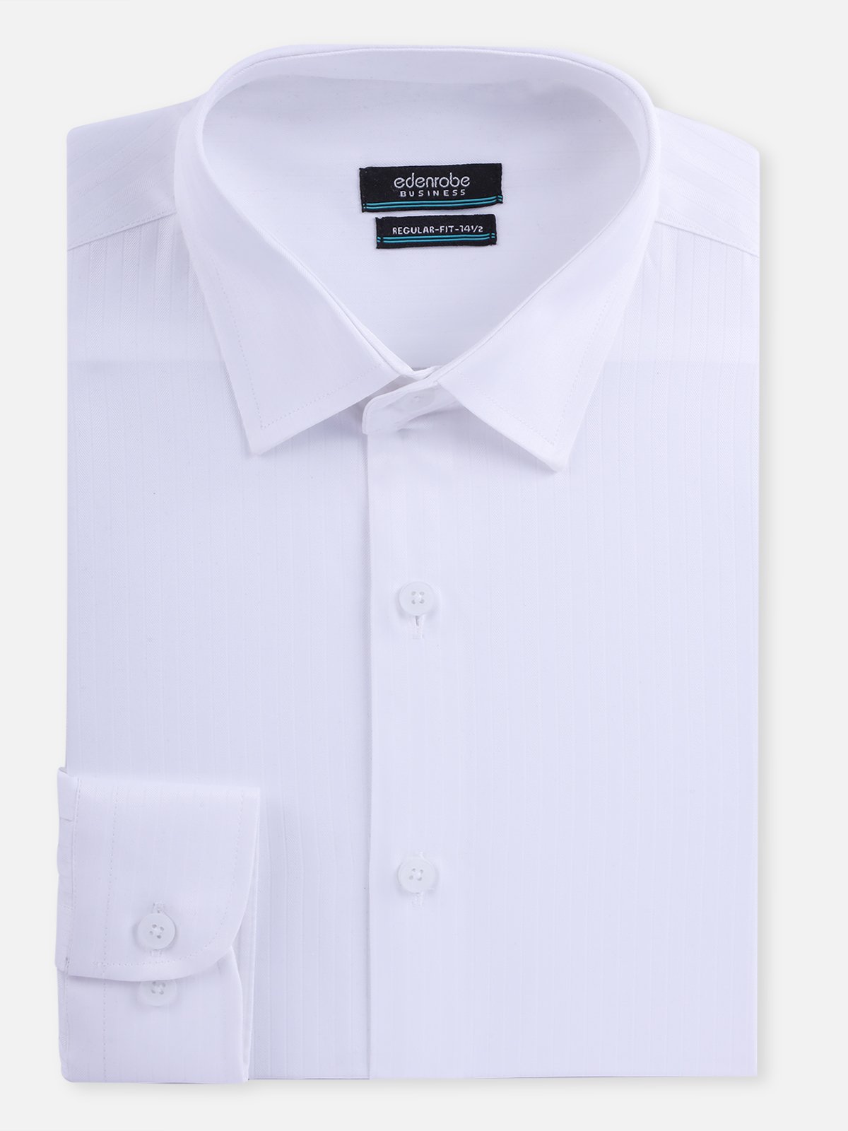 Edenrobe - Men's White Shirt Plain - EMTSB21-042