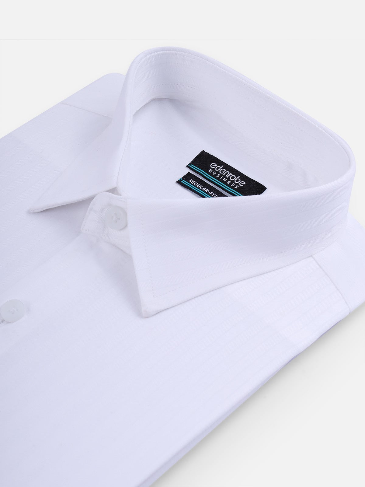 Edenrobe - Men's White Shirt Plain - EMTSB21-042