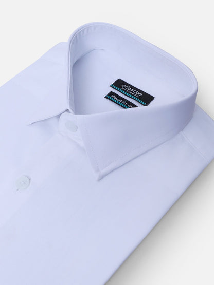 Edenrobe - Men's Pearl White Shirt Plain - EMTSB21-045