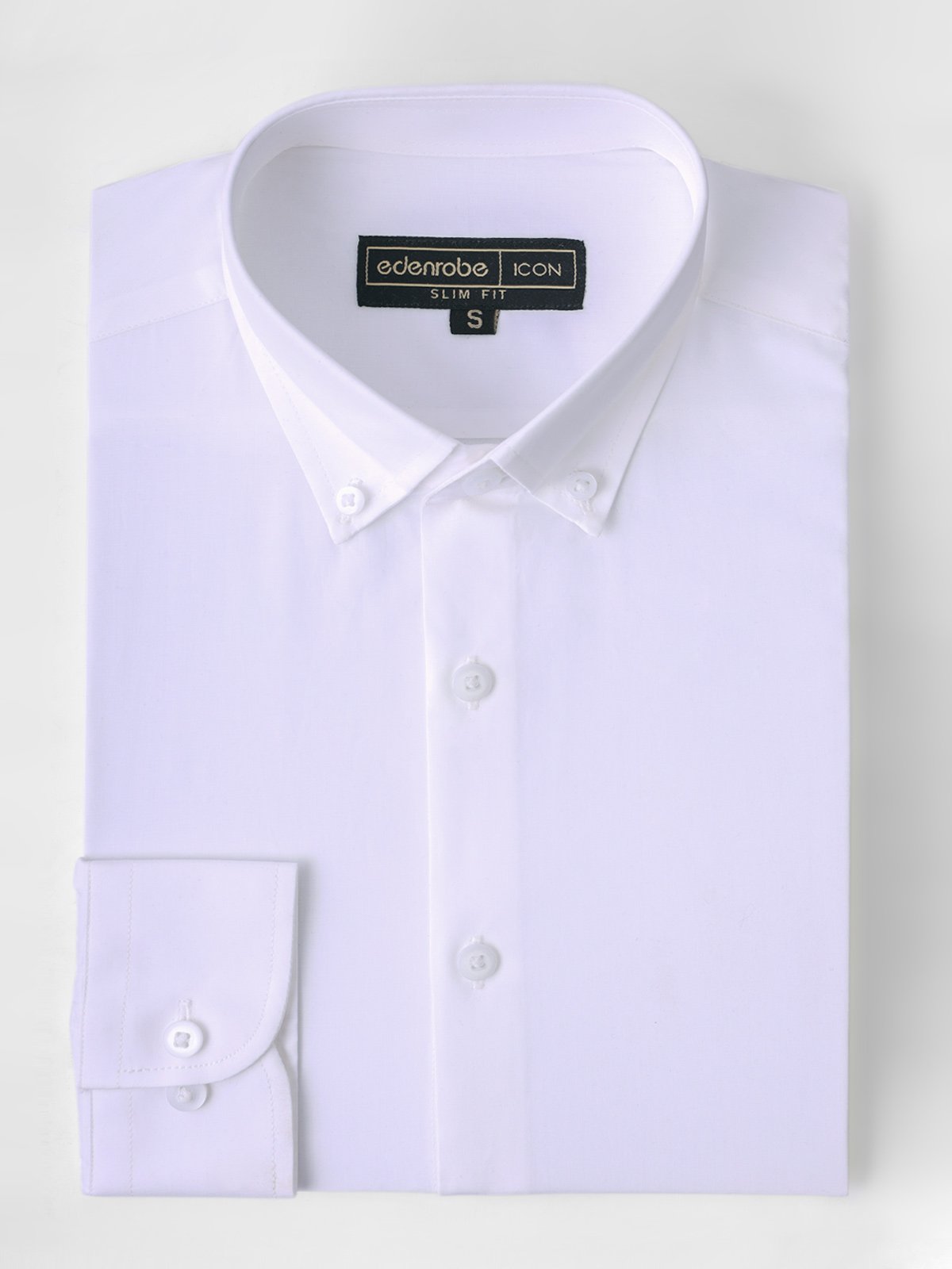 Edenrobe - Men's White Shirt - EMTSI21-50205