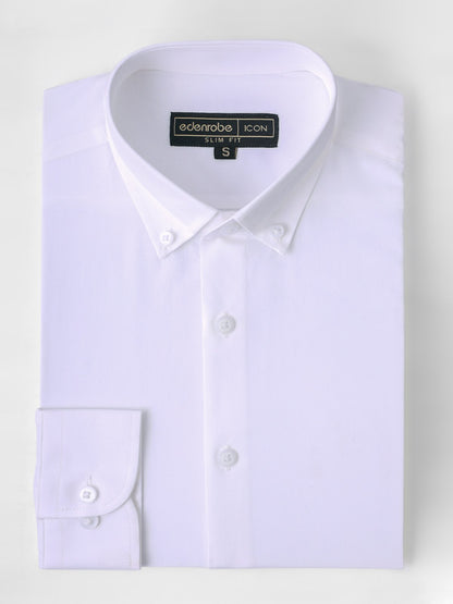 Edenrobe - Men's White Shirt - EMTSI21-50205