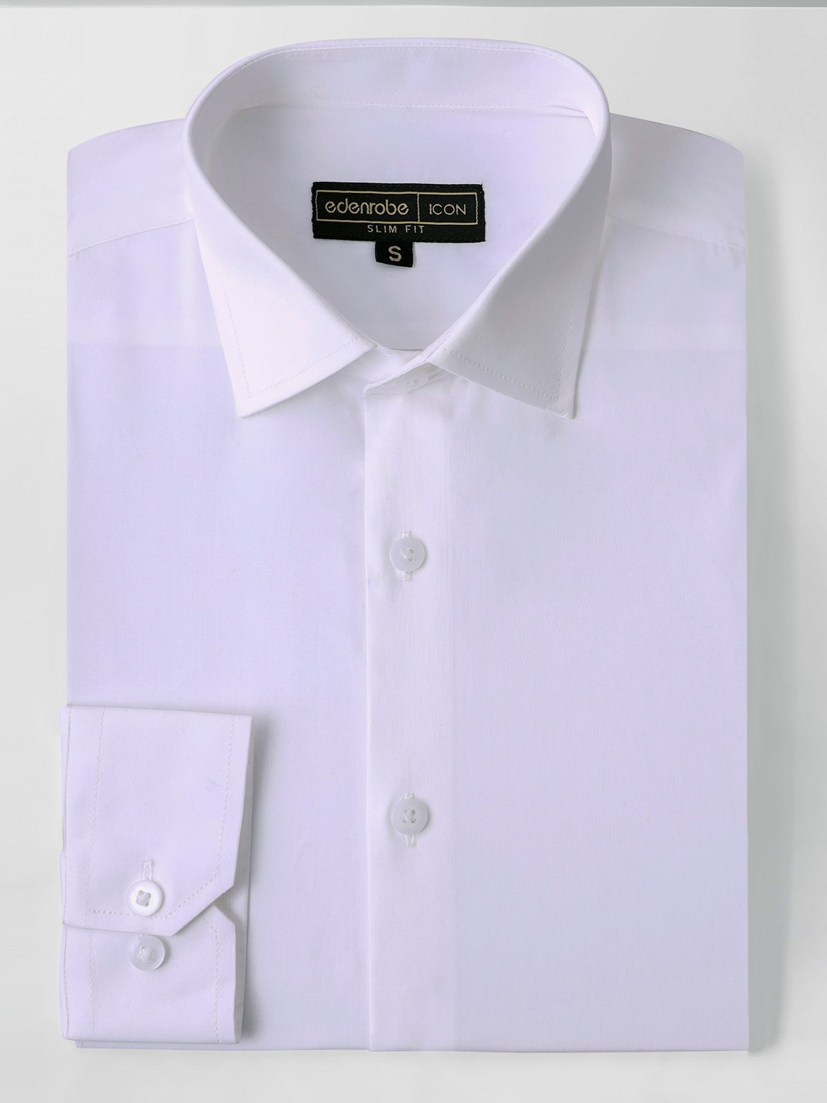 Edenrobe - Men's White Shirt - EMTSI21-50206