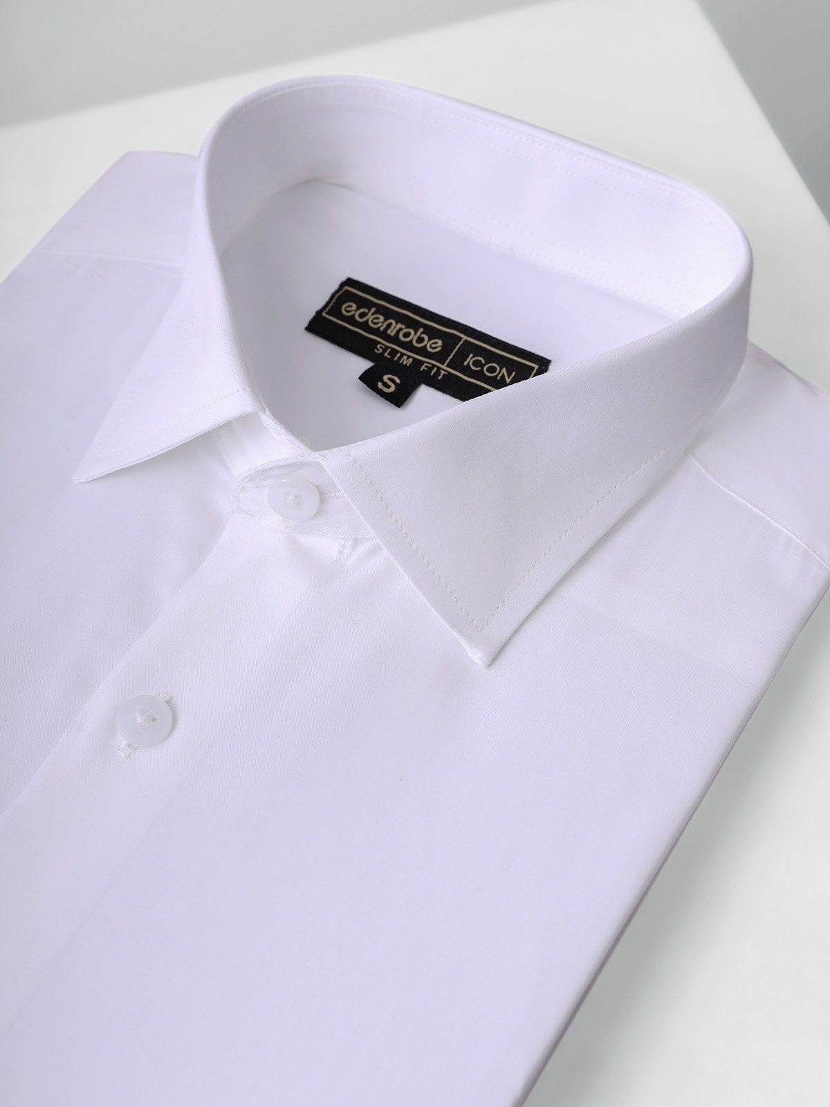 Edenrobe - Men's White Shirt - EMTSI21-50206