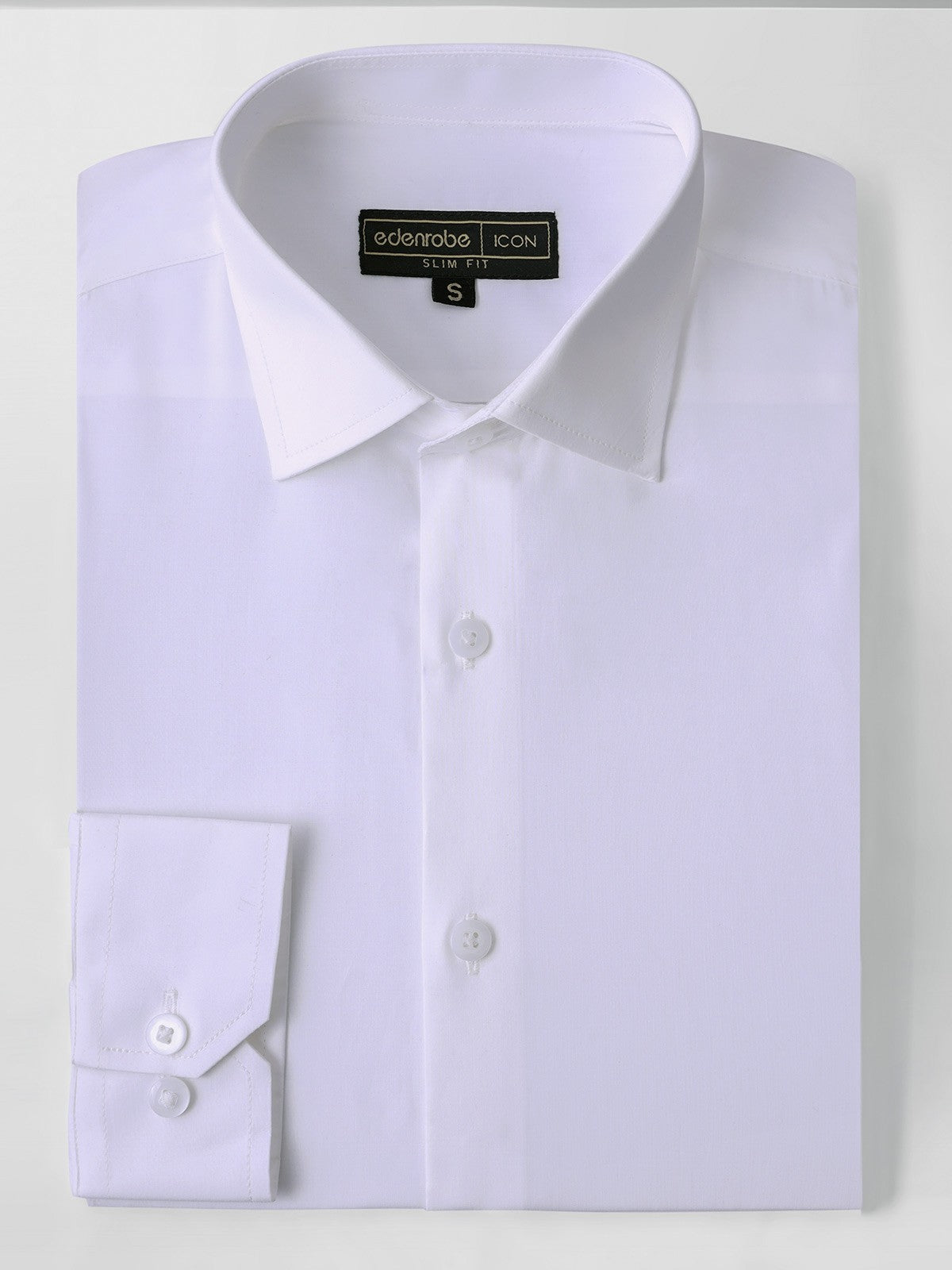 Edenrobe - Men's White Shirt - EMTSI21-50206