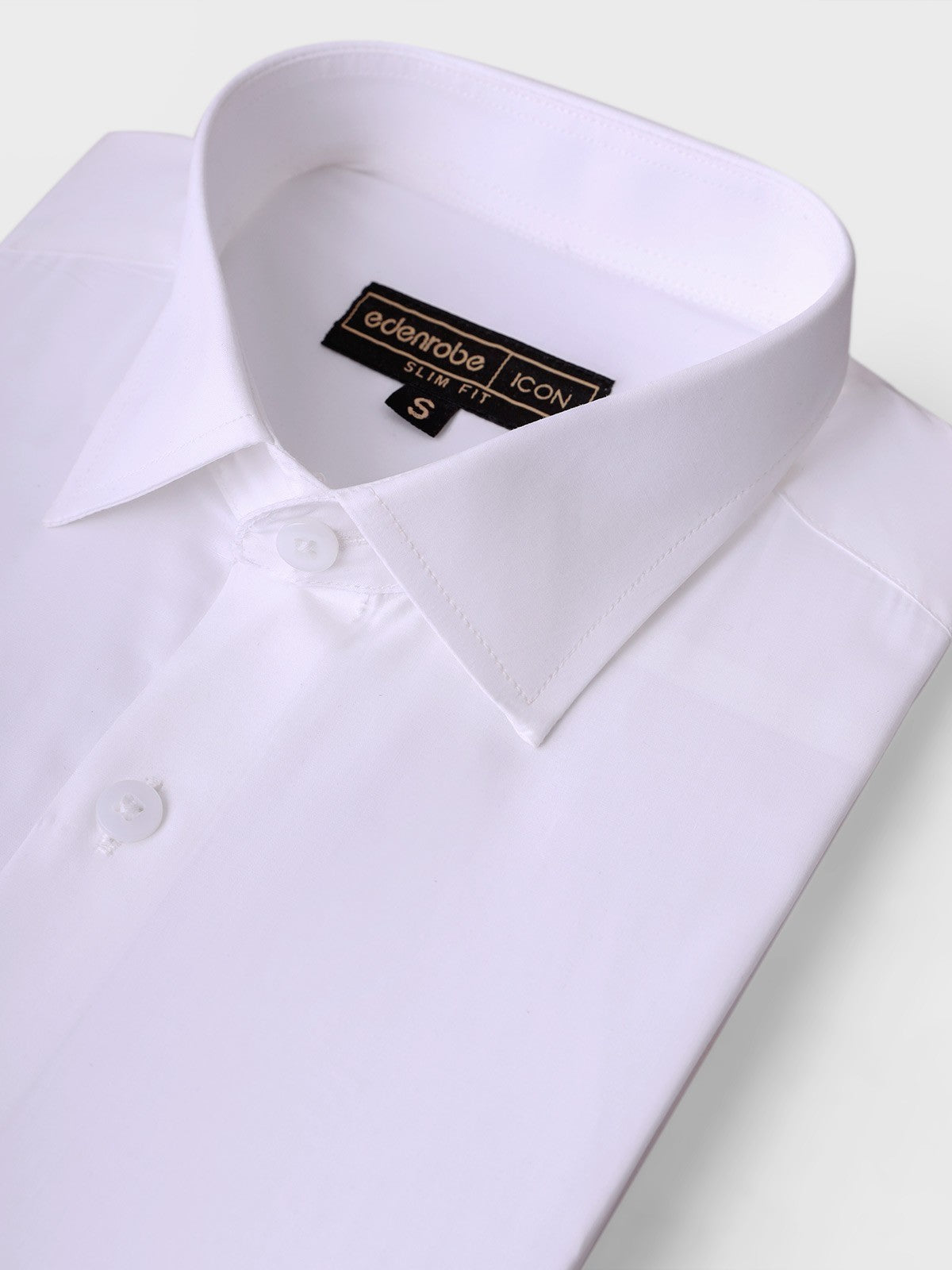 Edenrobe - Men's White Shirt - EMTSI21-50206