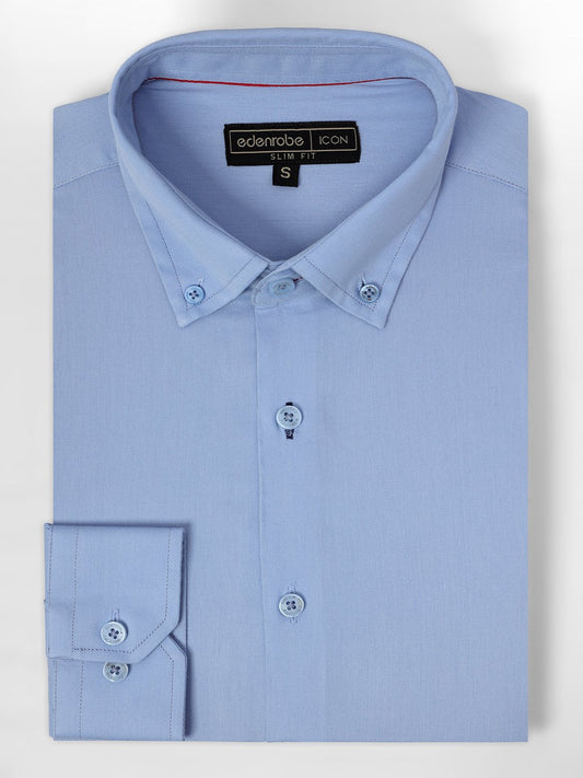 Edenrobe - Men's Sky Blue Shirt - EMTSI21-50212