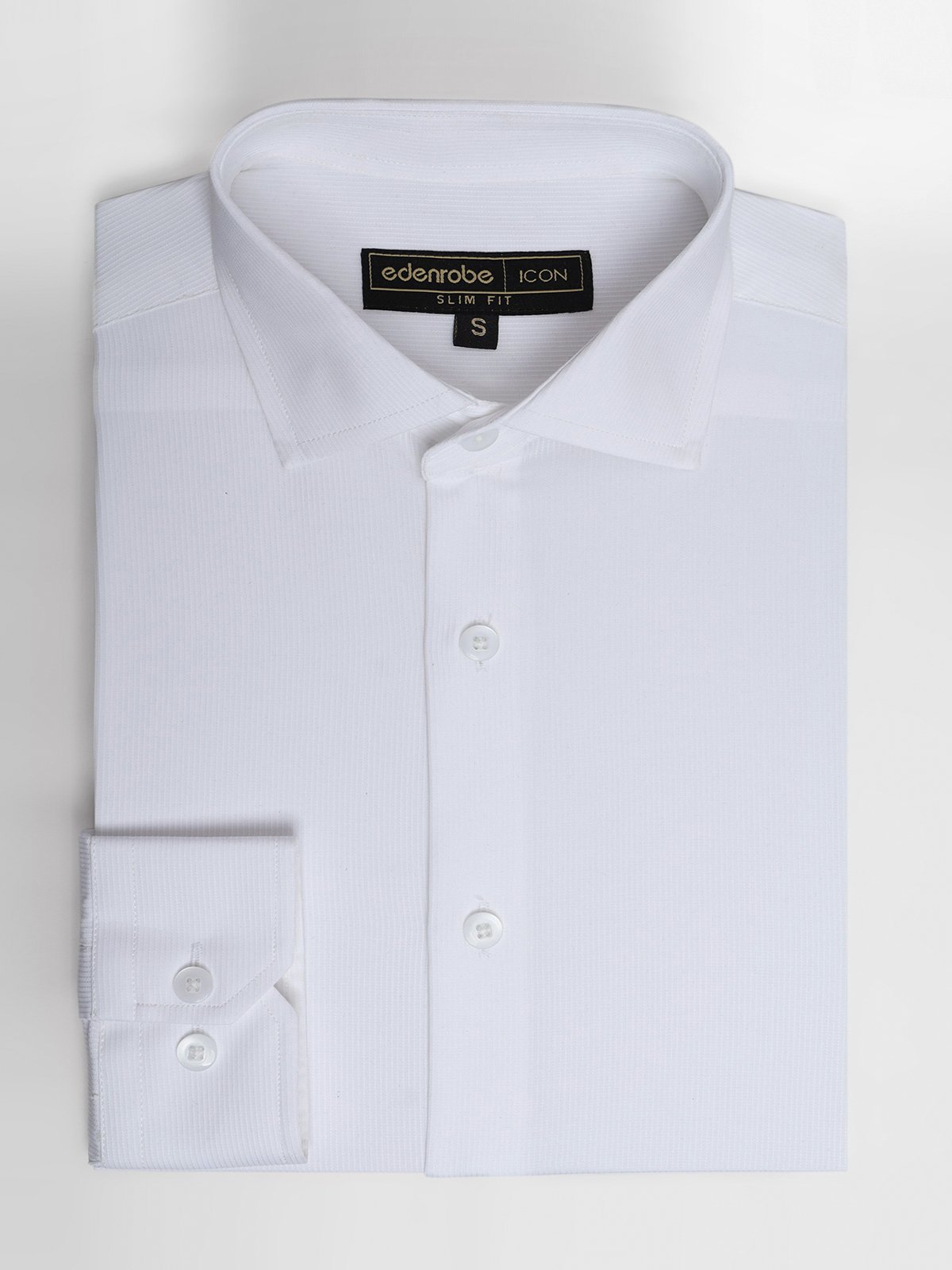 Edenrobe - Men's White Shirt - EMTSI21-50195