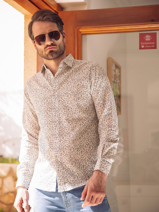 Edenrobe - Men's White Shirt - EMTSUC21-124