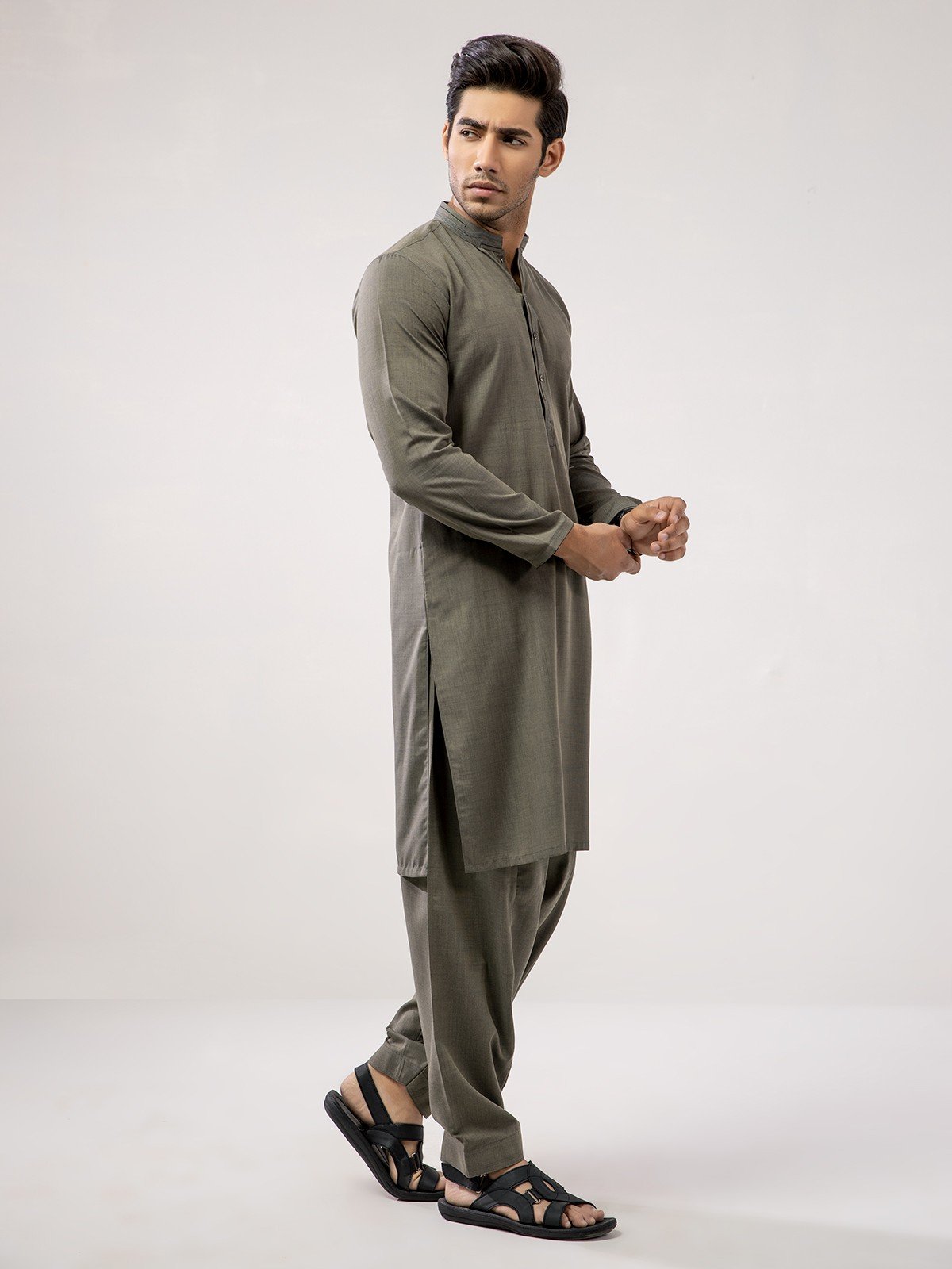 Edenrobe - Men's Moss Green Swish Collection - EMTSW21S-99022