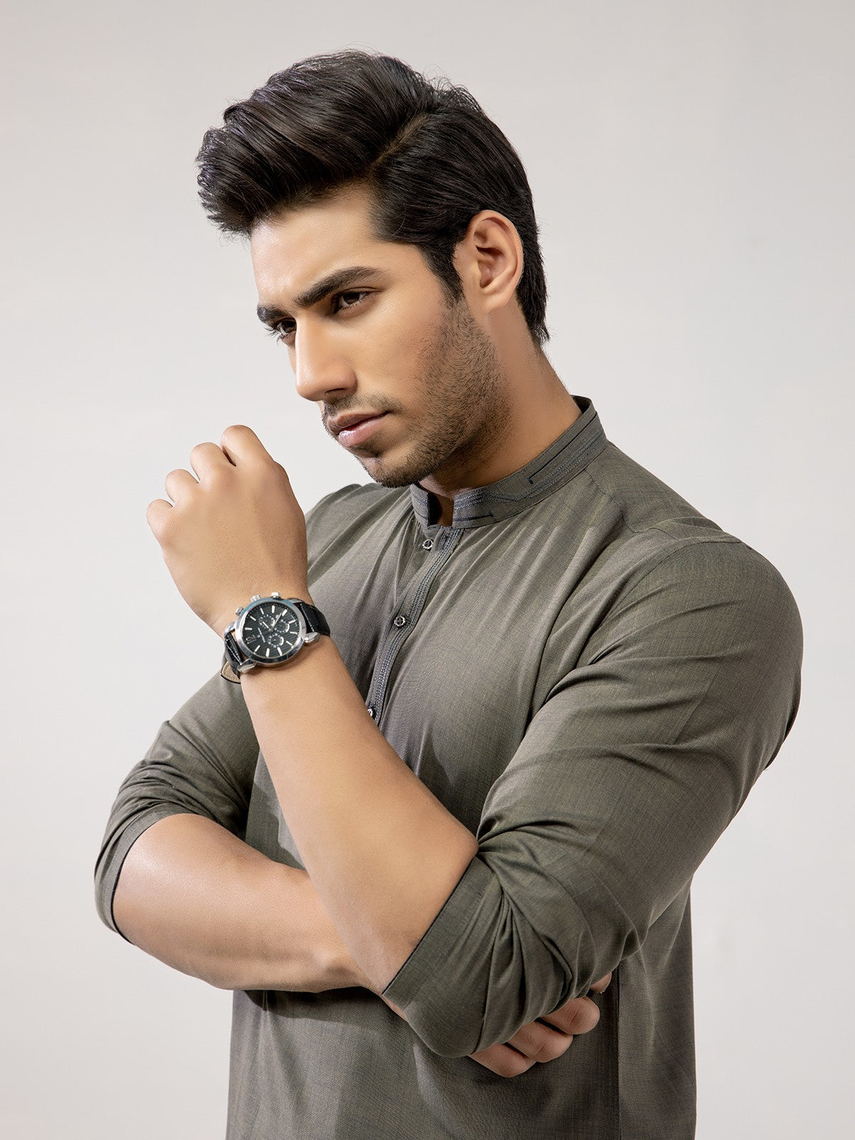 Edenrobe - Men's Moss Green Swish Collection - EMTSW21S-99022