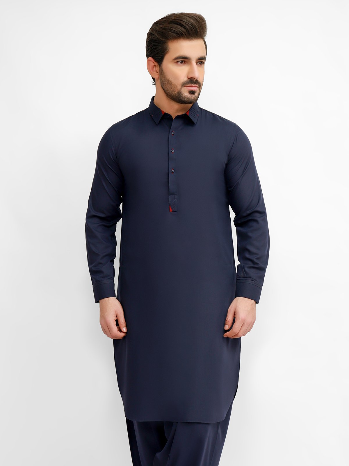 Edenrobe - Men's Navy Blue Swish Collection - EMTSW21S-99026