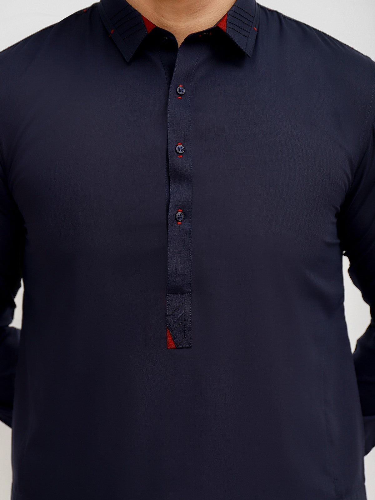 Edenrobe - Men's Navy Blue Swish Collection - EMTSW21S-99026