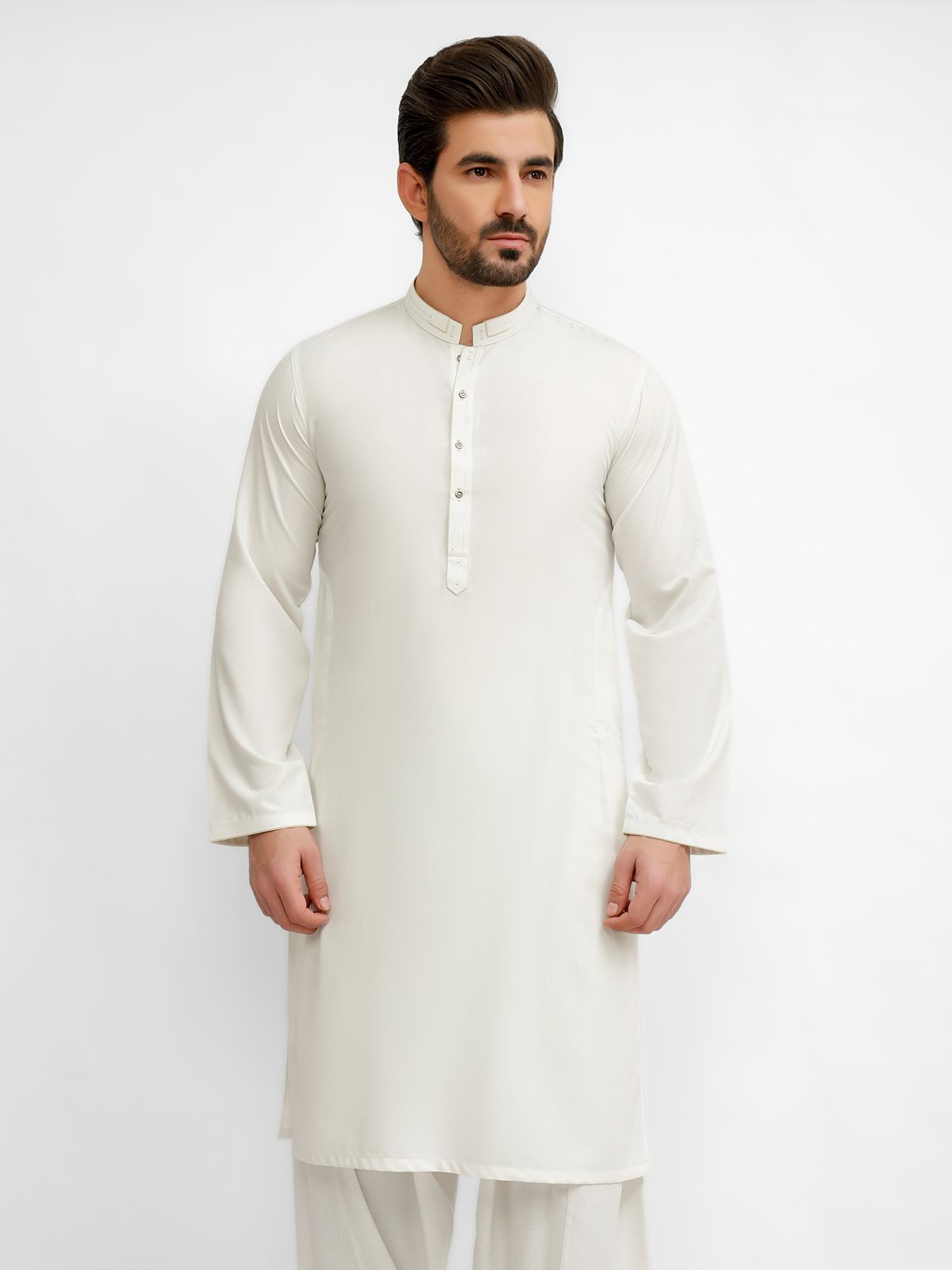 Edenrobe - Men's Off White Swish Collection - EMTSW21S-99028