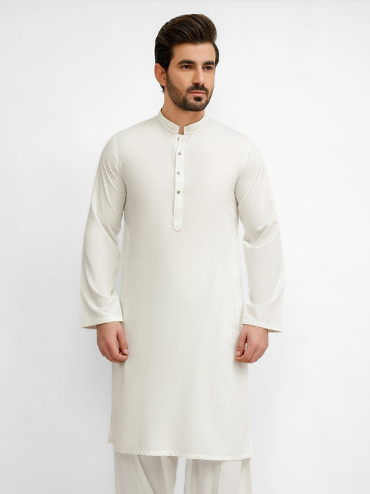 Edenrobe - Men's Off White Swish Collection - EMTSW21S-99028