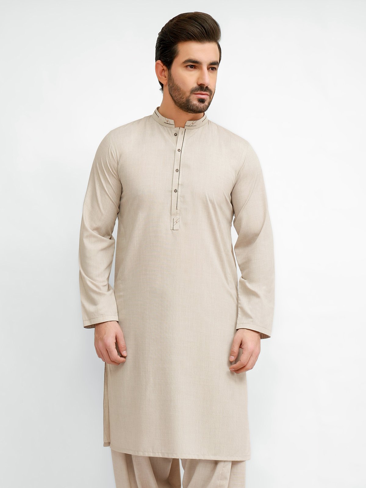 Edenrobe - Men's Light Beige Swish Collection - EMTSW21S-99032