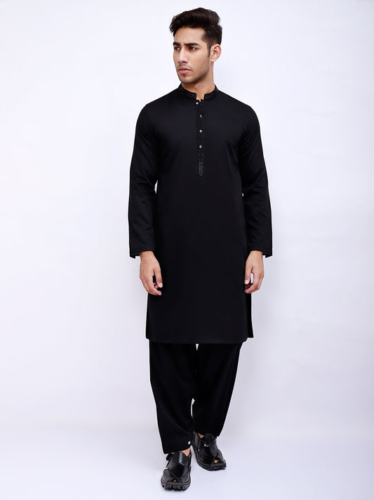 Edenrobe - Men's Black Swish Collection - EMTSW21S-99040