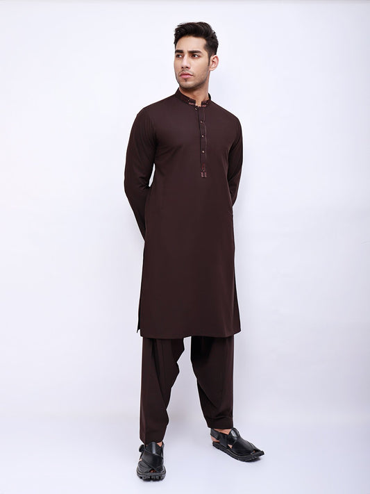 Edenrobe - Men's Dark Brown Swish Collection - EMTSW21S-99042