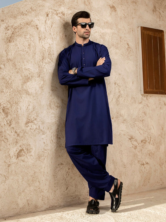 Edenrobe - Men's Navy Swish Collection - EMTSW21S-99051