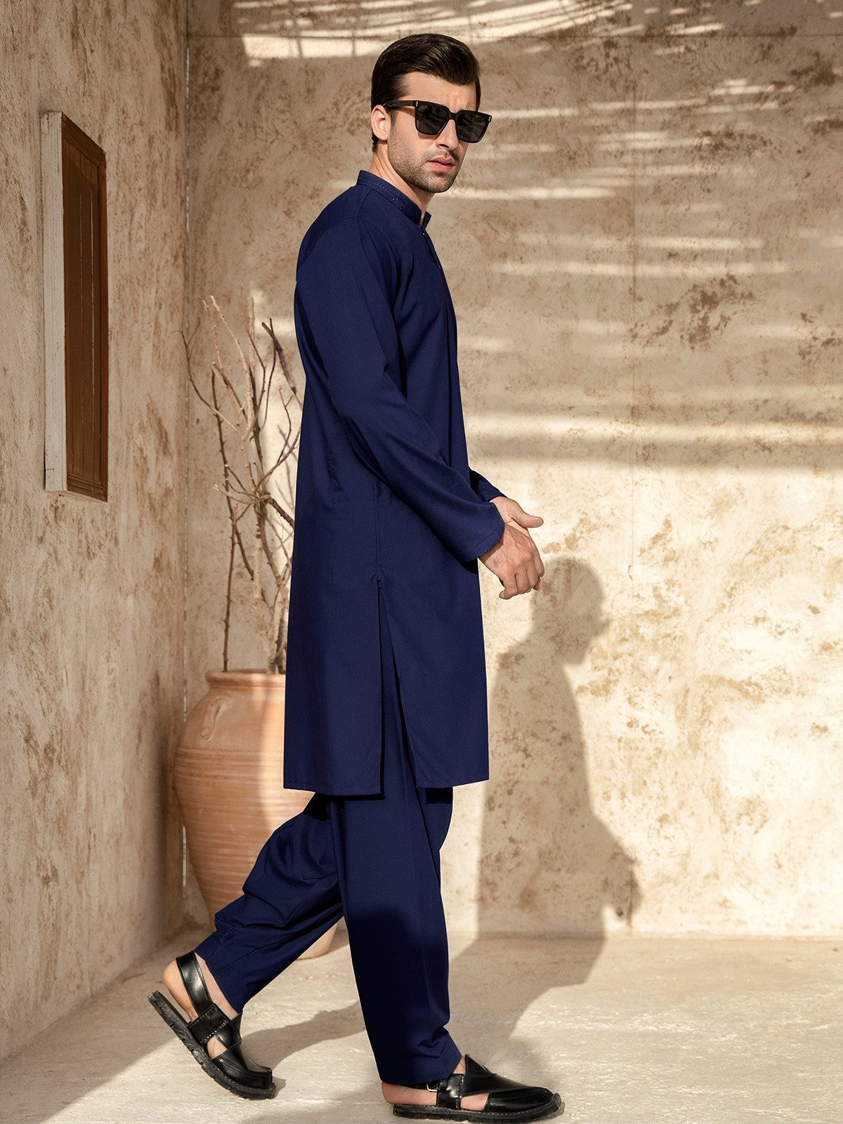 Edenrobe - Men's Navy Swish Collection - EMTSW21S-99051