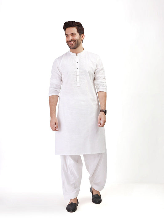 Edenrobe - Men's Off White Swish Collection - EMTSW21S-99058