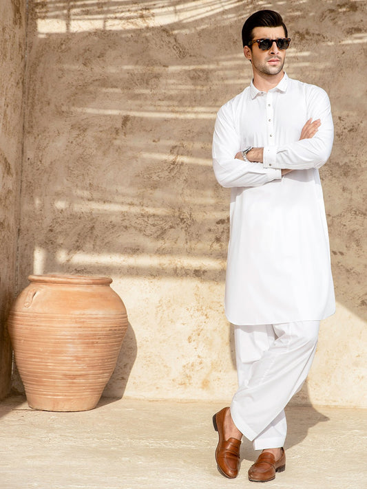 Edenrobe - Men's Off White Swish Collection - EMTSW21S-99067