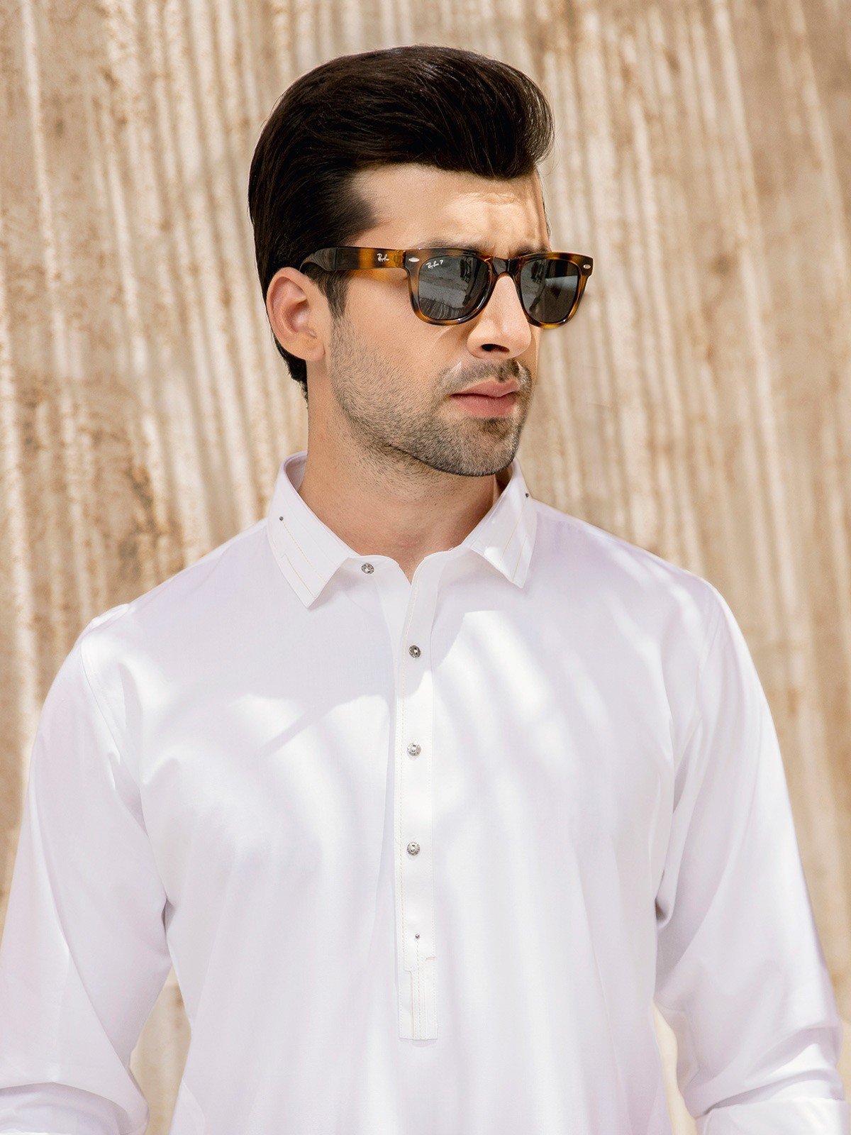 Edenrobe - Men's Off White Swish Collection - EMTSW21S-99067