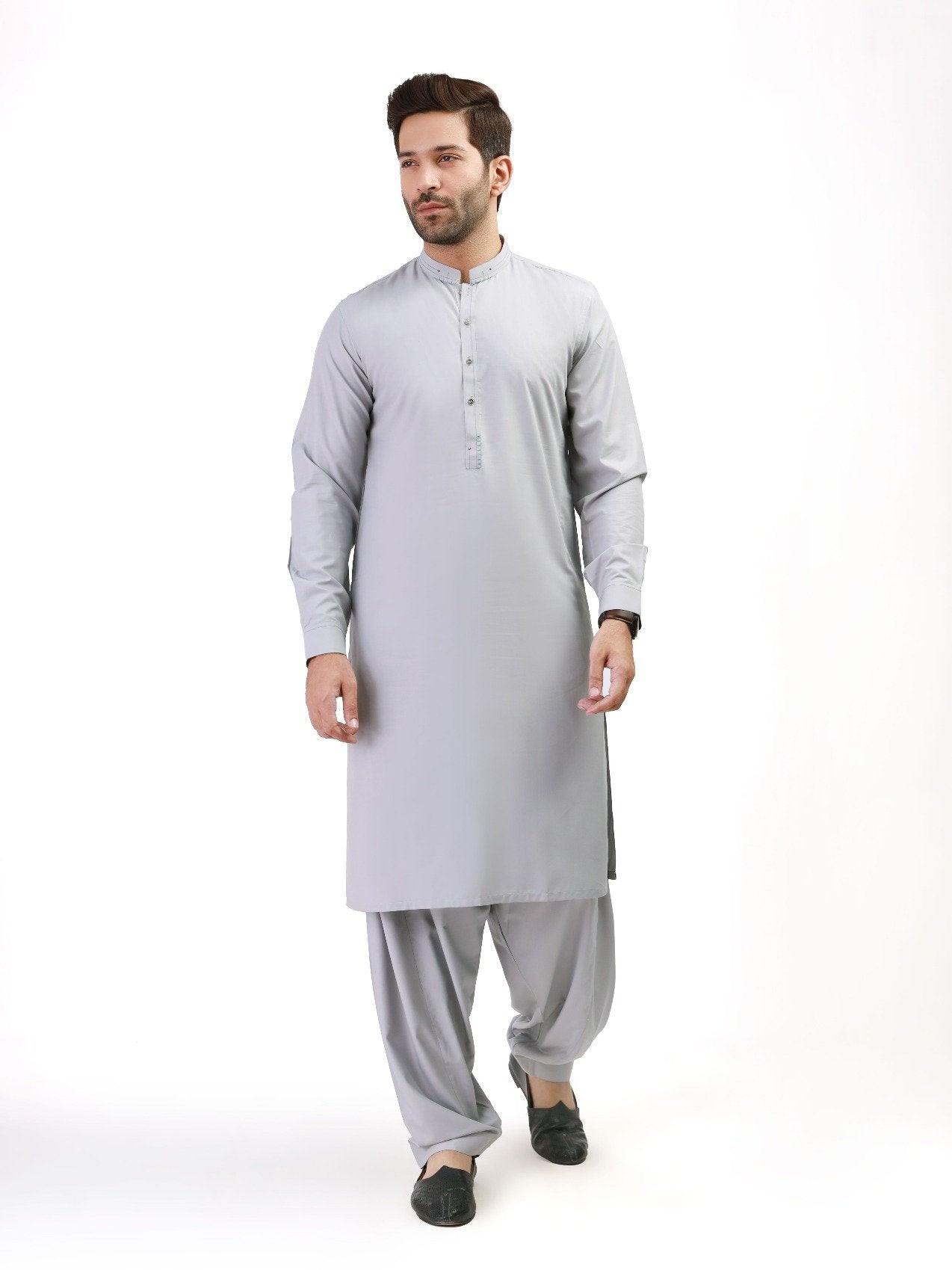 Edenrobe - Men's Light Grey Swish Collection - EMTSW21S-99074