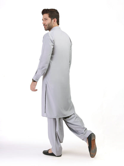 Edenrobe - Men's Light Grey Swish Collection - EMTSW21S-99074