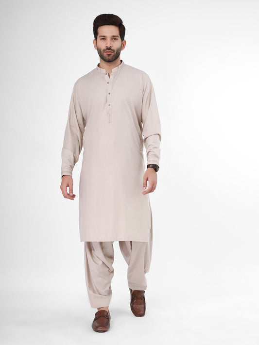 Edenrobe - Men's Beige Swish Collection - EMTSW21S-99090