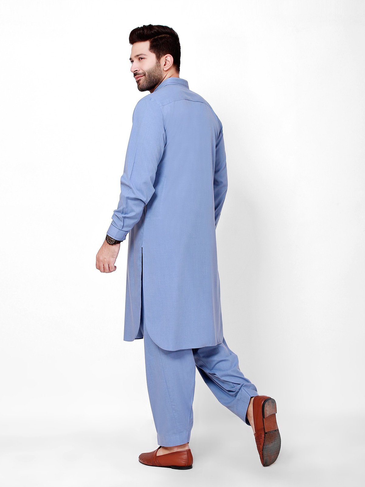 Edenrobe - Men's Blue Swish Collection - EMTSW21S-99111